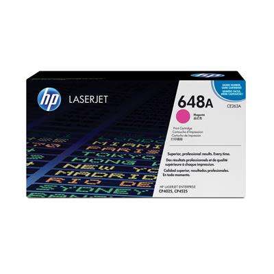 HP # 648A CLJ CP4525/CP4025 MAGENTA PRINT CARTRIDGE.