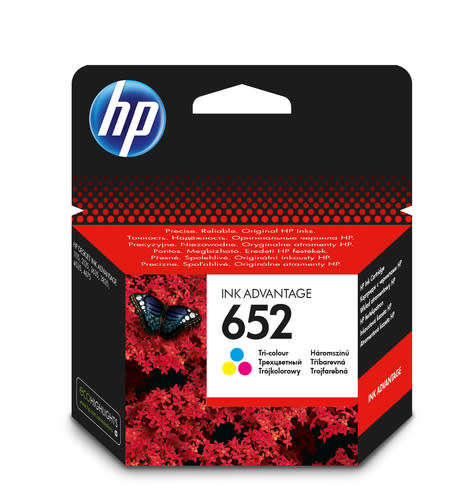 HP #652 TRI COLOUR INK CARTRIDGE - IA 3835