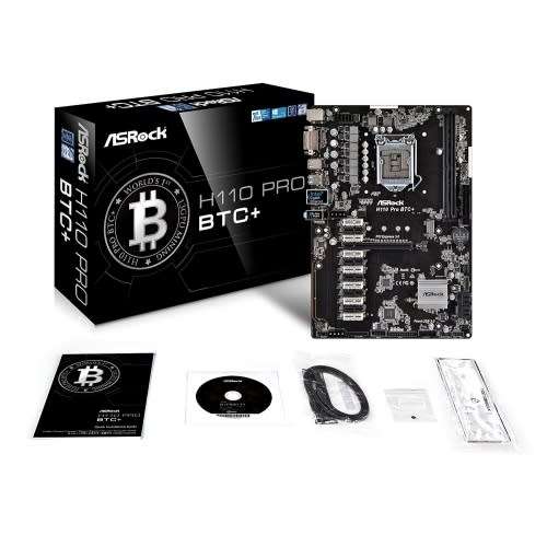 ASROCK H110 PRO BTC+ INTEL H110 1151 ATX DESIGNED FOR CRYPTO MINING