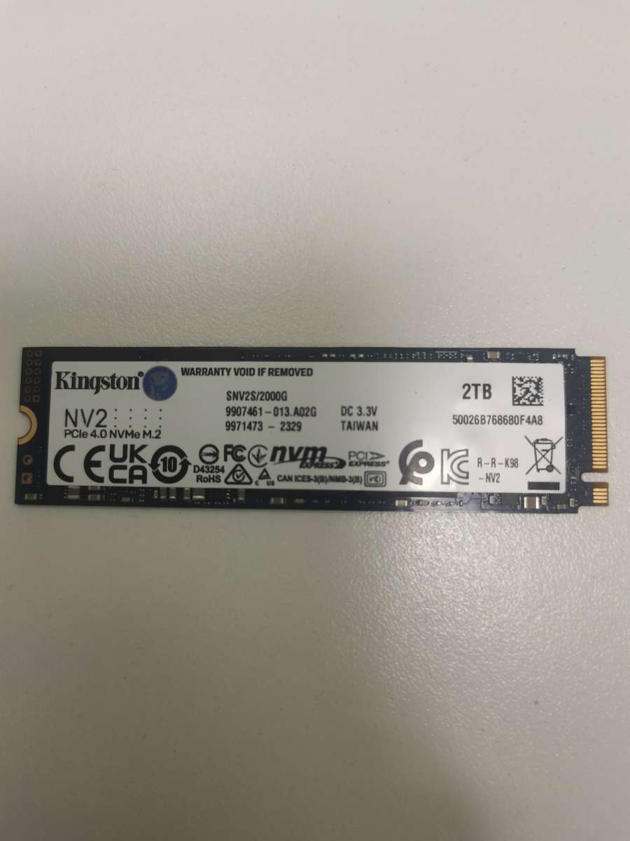 Kingston NV2 M.2 2TB PCIe 4.0 NVMe Internal SSD SNV2S/2000G  ( NEW NEVER BEEN USED LOST PACKAGING )