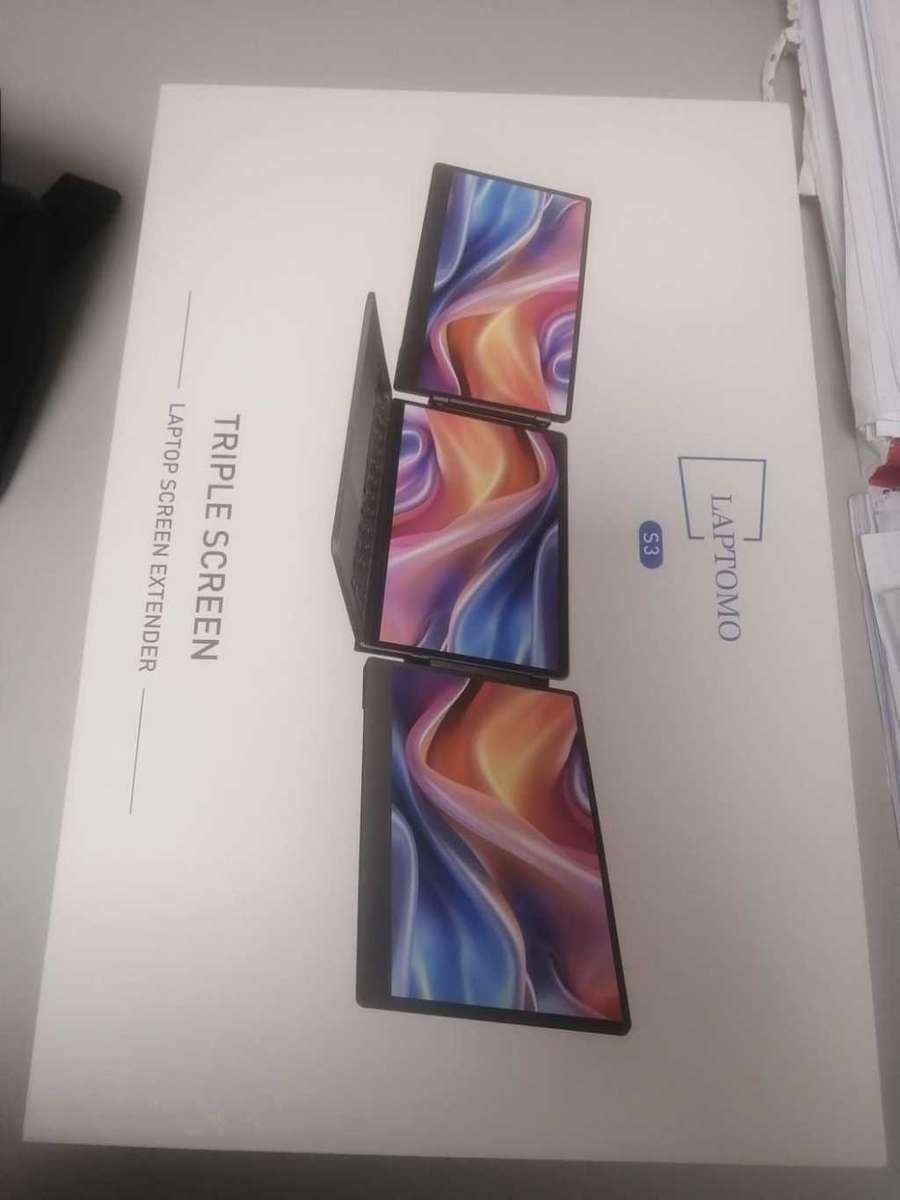 Triple Monitor 14 Inch 3 Display Dual Screen Extender, 1080P FHD (Open Box All Still in order)