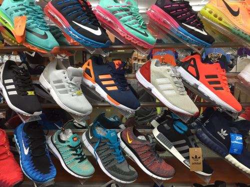 Adidas, Nike, Jordams and Salomons shoes