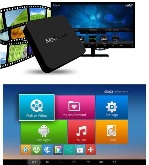 MXQ 4K Android 6.0 TV Box Media Player