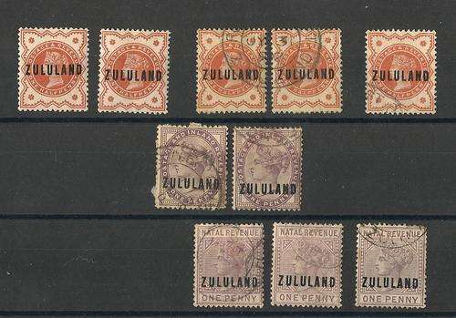 Zululand 1888 - 1896 mixed (24)