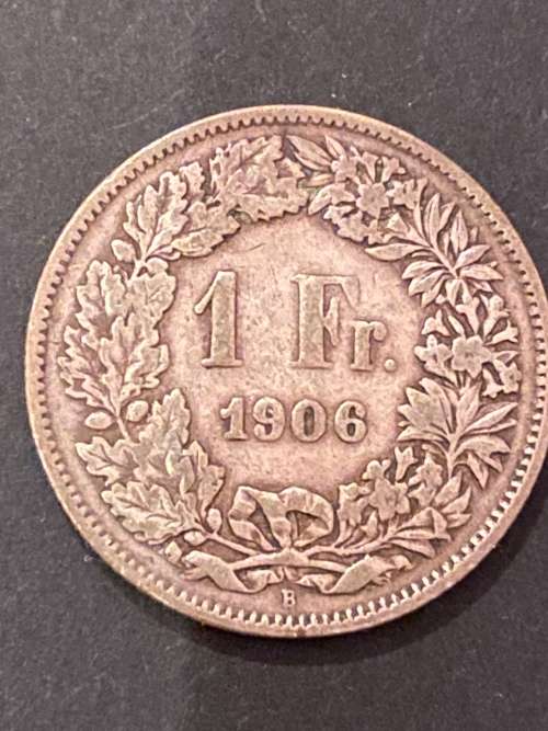1906 Swiss 1 Franc