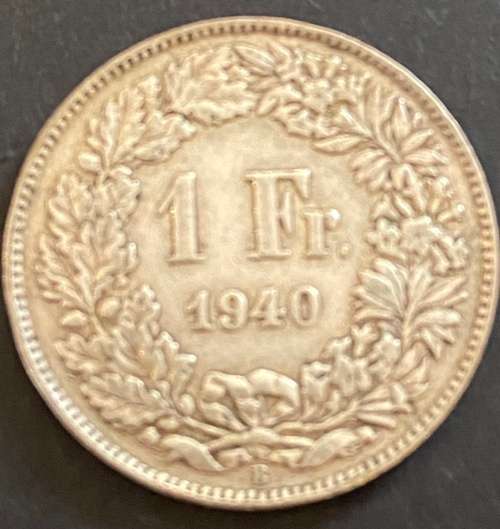 1940 Swiss 1 Franc
