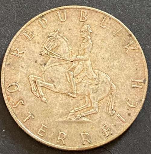 1961 Austrian 5 shilling