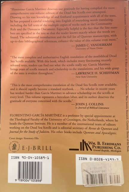 The Dead Sea Scrolls Translated- The Qumran Texts in English