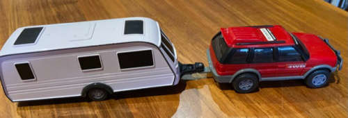 Car and caravan