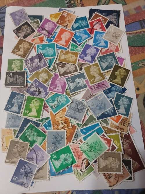 GB Machins from whole QEII period - different perfs, phosphor bands, used/mint, high vals..