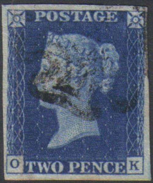 Great Britain - QV SG4 2d Deep Blue ***CV GBP 1100***
