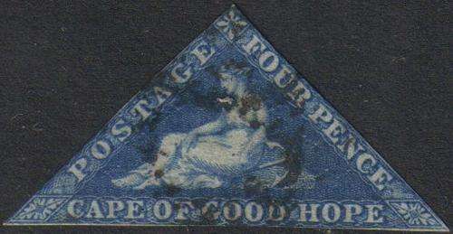 Cape of Good Hope - SG19a 4d Blue - Good Used