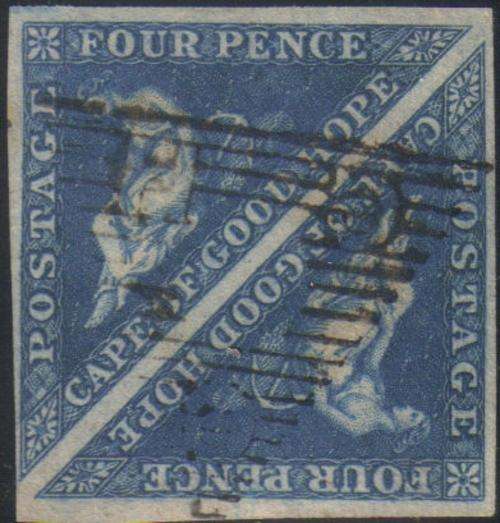 Cape of Good Hope - SG2 4d Blue - Superb Used Pair