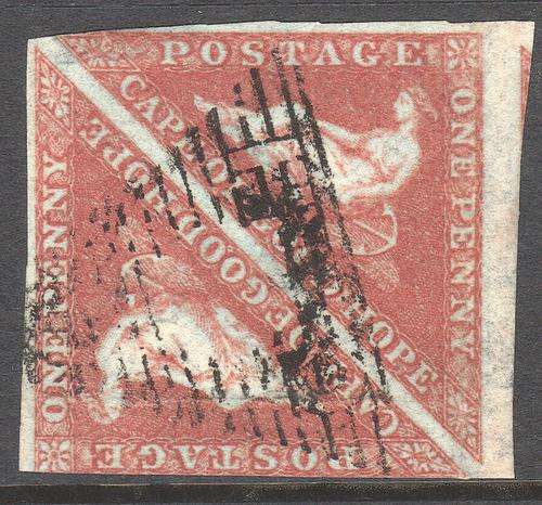 Cape of Good Hope : SG3 1d BRICK RED PAIR