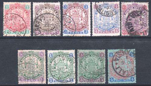 BSAC / Rhodesia SG29-37 Complete Used (basic) Set - Fine Used