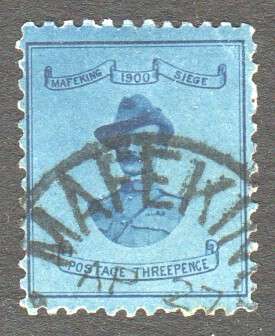 MAFEKING 1900 SG19 3d PALE BLUE USED