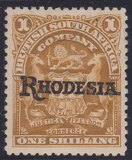 BSAC / Rhodesia 1909-12 SG107 1/- Bistre CV £35