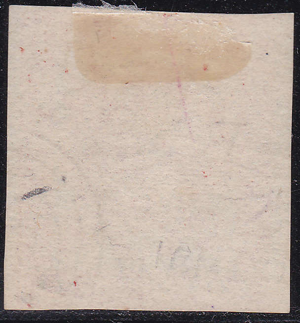 Transvaal 1877 SG98 1d BRIGHT RED, IMPERF, STOUT PAPER  - FINE USED