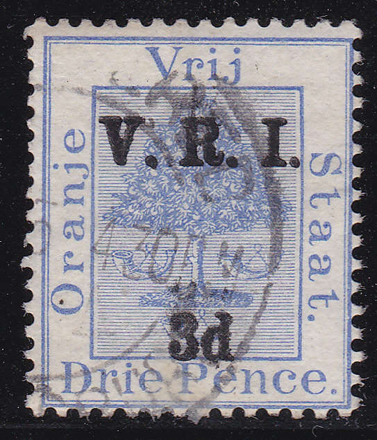OFS 1900 SG106(v) 3d ON 3d ULTRAMARINE WITH SURCHARGE DOUBLY APPLIED VFU