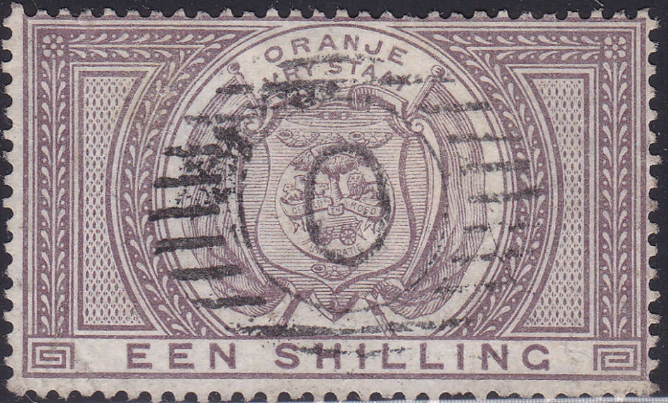 OFS 1882-86 SACC F3 1/- PURPLE-BROWN VFU CV R450