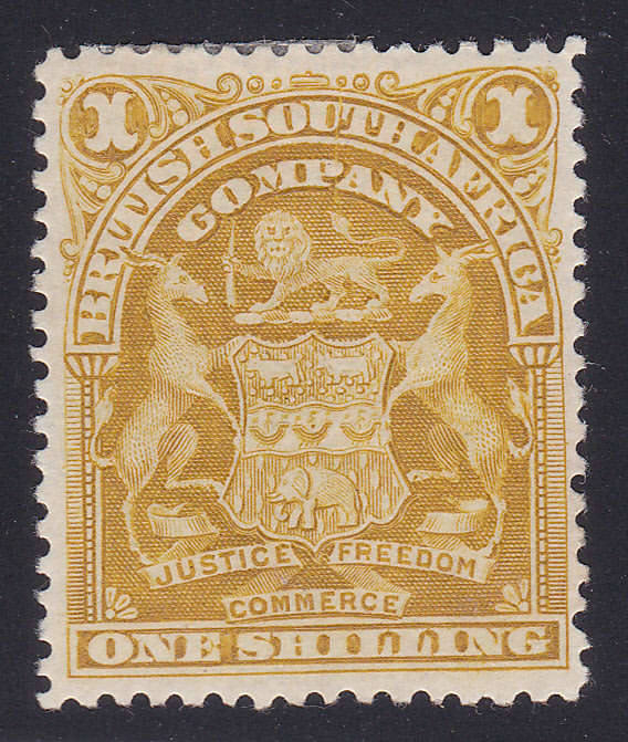 BSAC/RHODESIA SACC78e 1/- BISTRE BROWN  - CV R2200