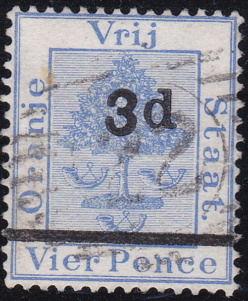 OFS 1882 SACC24(SG41) 3d ON 4d ULTRAMARINE USED - CREASED CV £23
