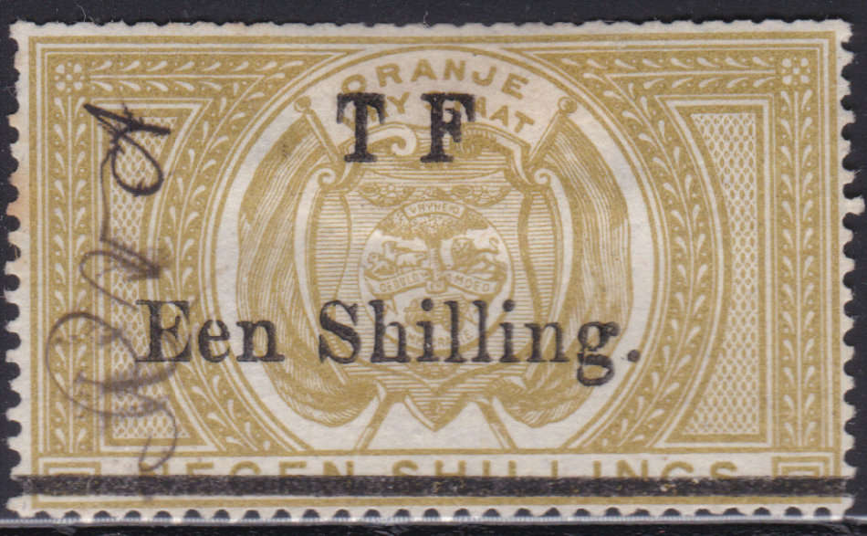 OFS - TELEGRAPH 1/- ON 9/- VFU O/P ``TF Een Shilling.``