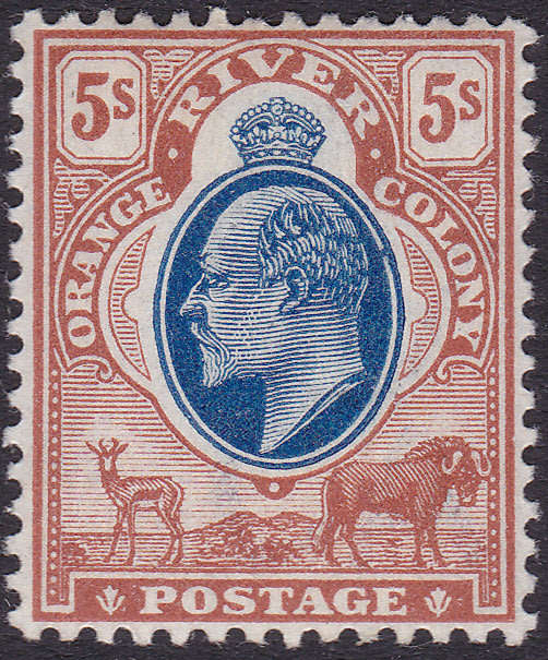 OFS / ORC SACC92 5/-  BLUE and BROWN LMM CV R2500