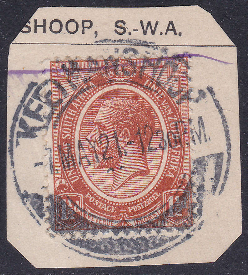 SWA FORERUNNER SACC SA4 1½d CHESTNUT SUPERB USED ON PIECE CV R200