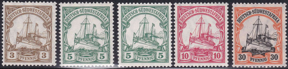 GERMAN SWA 1906-19 SACC16//30 - PART SET - UNMOUNTED MINT - CV R875