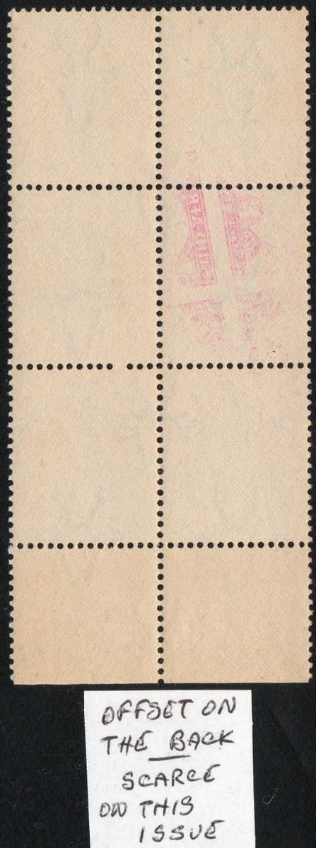 Union of SA - 1933-48 1d Grey & Carmine Marginal BO6 - OFFSET OF REVERSE - SCARCE