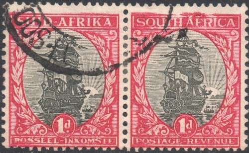 Union of SA - UHB45A V6 & V7 - 1d Grey and Carmine  -  VARIETIES HIGHLIGHTED BELOW - FINE USED