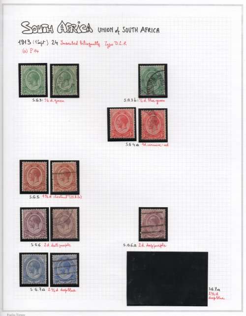 Union Collection on 13 Album Pages - See Scans