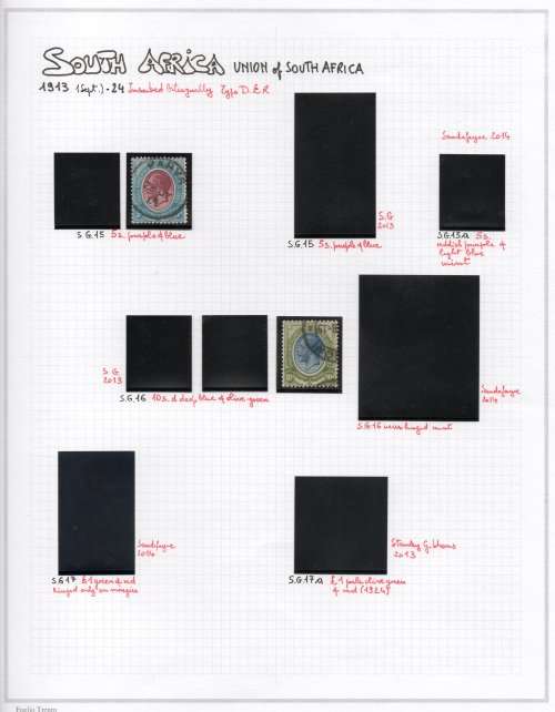 Union Collection on 13 Album Pages - See Scans