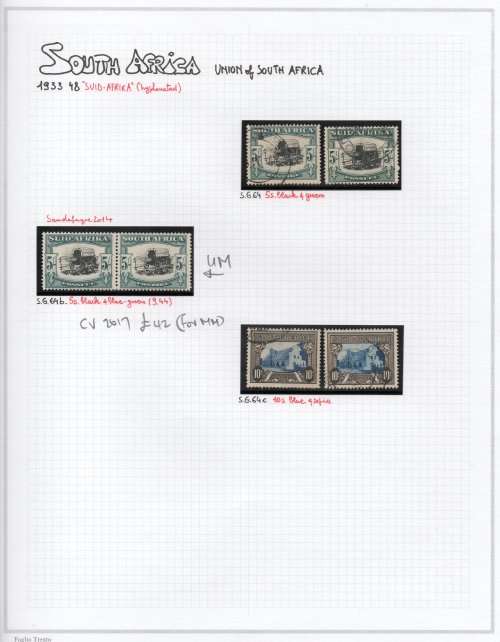 Union Collection on 13 Album Pages - See Scans