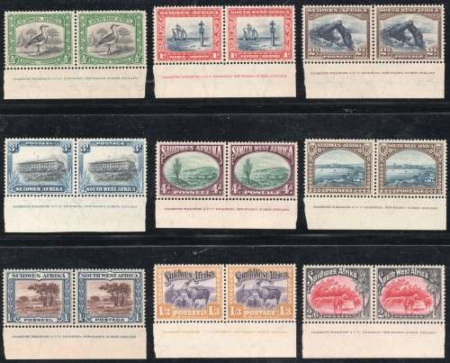 SWA 1931 - COMPLETE SET OF 12 INSCRIPTIONAL PAIRS - PERF UP - VLMM - CV R10995