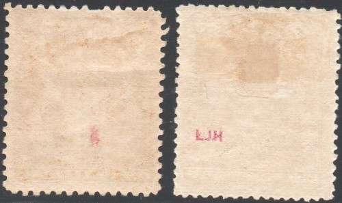 BSAC / RHODESIA 1898-1908 SACC77 & 77e 1/- BISTRE & BISTRE-BROWN - MM CV R3300