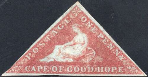 CAPE OF GOOD HOPE- SACC1a  - 1d DEEP BRICK-RED - MINT - RARE - CV R200000