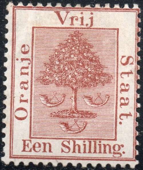 OFS 1897 SG87 1/- BROWN MM 2017 CV £32