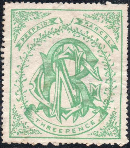 NATAL - 3d GREEN PREPAID PARCEL STAMP - UNUSED - SCARCE