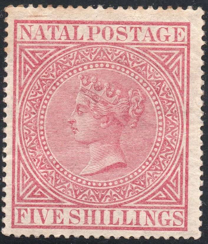 NATAL SACC76 5/- ROSE - MM - CV R4500