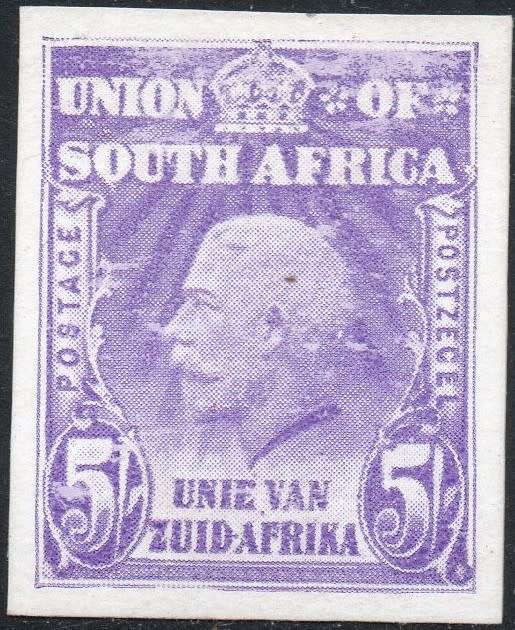 Union of SA : 5/- MACKAY ESSAY IN PURPLE - RARE