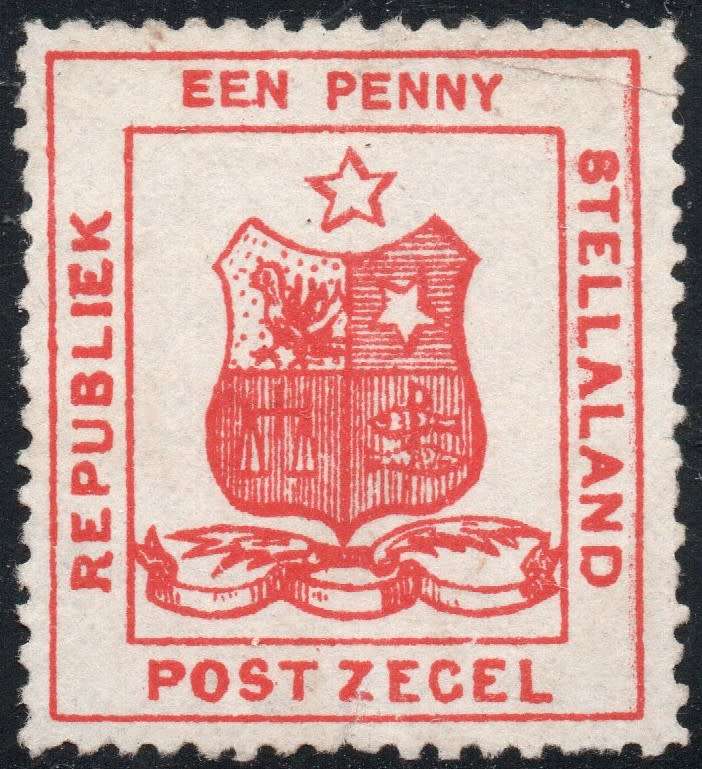 Stellaland 1884 SG1 1d RED UNUSED CV R6000 - SCARCE