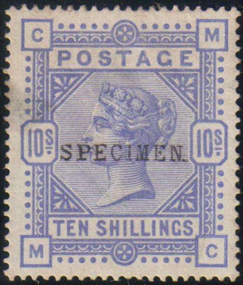 Great Britain QV SG183 10/ Mint "Specimen"