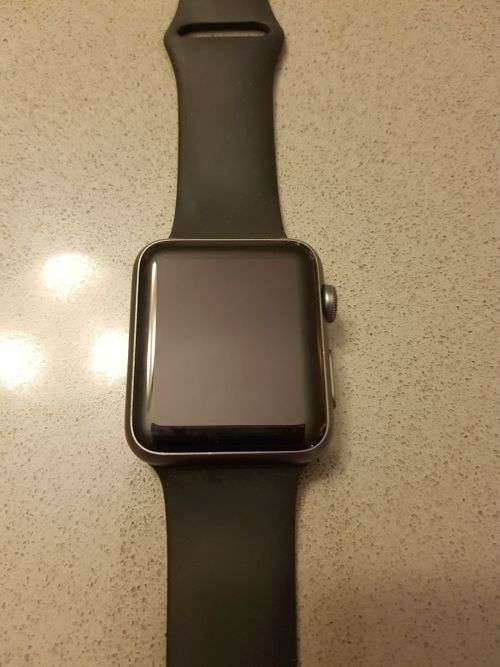 Apple Watch - Sport | 42mm Space Grey Aluminium Case with Black Sport Band