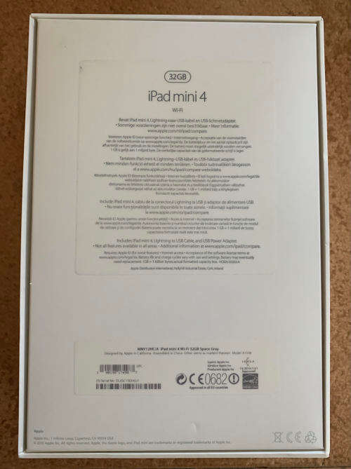 iPad Mini 4 - 32Gb - Space Grey. Excellent condition