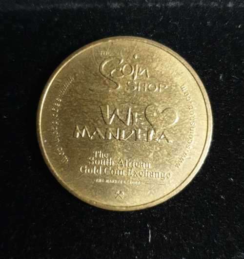 1933 Nelson Mandela Alone Walk To Freedom Gold Plated Souvenir Coin