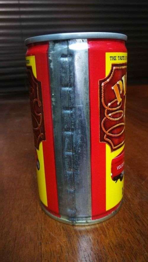 Vintage Volkswagen Bakkie and Lion Lager Promo Can. Bilingual on all sides..