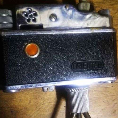 Vintage 1950`s Conti- Lite Camera Style Table Oil Lighter.