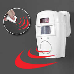 Motion sensor alarm with remote control